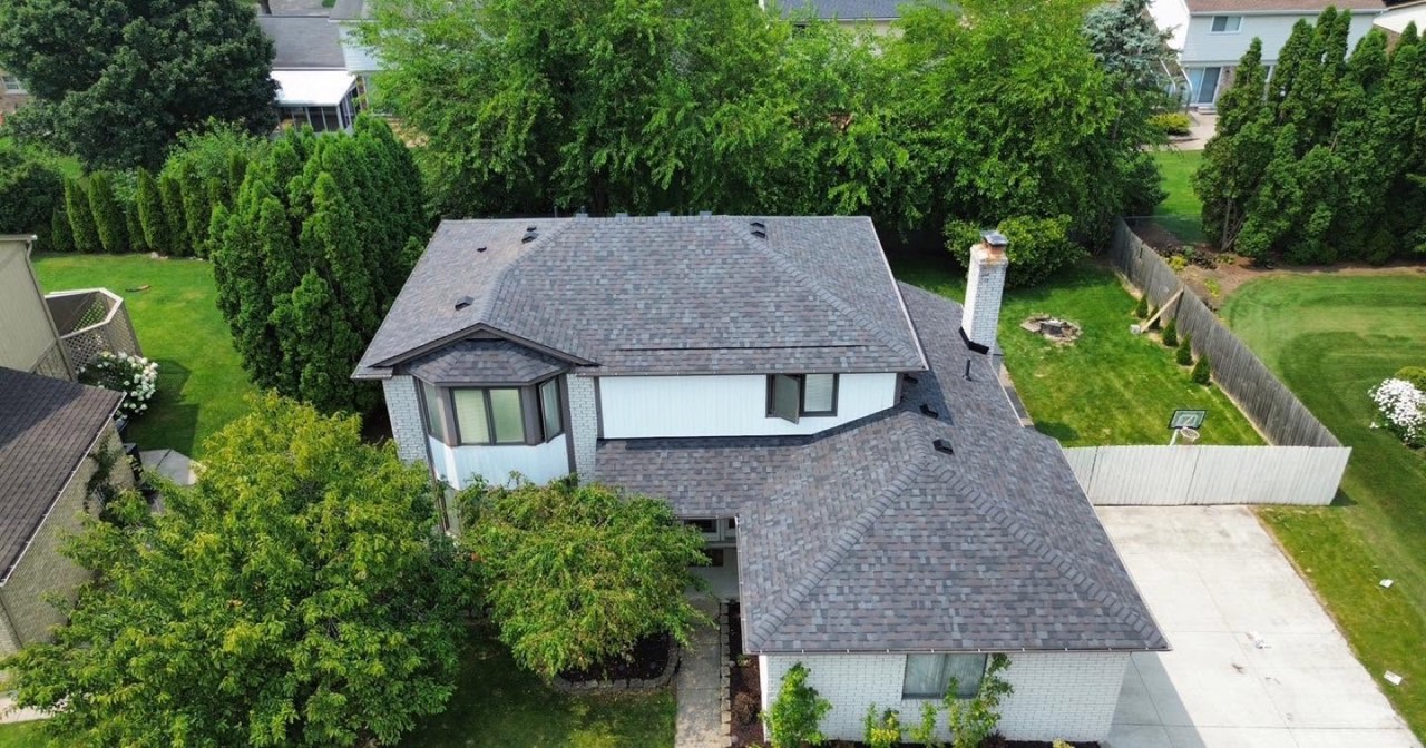 Troy two-story home with a new architectural shingle roof